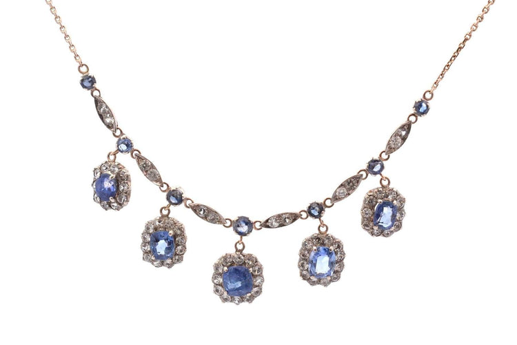 Collier Collier ancien XIXe siècle aux saphirs 58 Facettes 27980