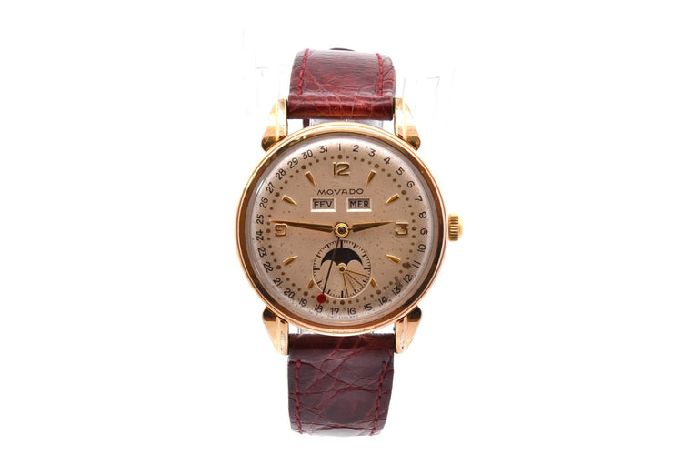 Montre Movado - Montre Triple date Moonphase mécanique 34 mm 58 Facettes 27969