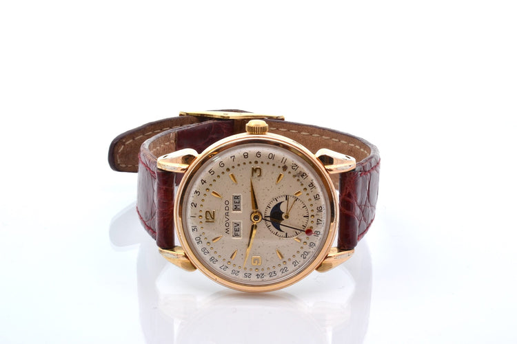 Montre Movado - Montre Triple date Moonphase mécanique 34 mm 58 Facettes 27969