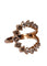 Bague 54 Bague lune en or jaune et diamants marron 58 Facettes P144