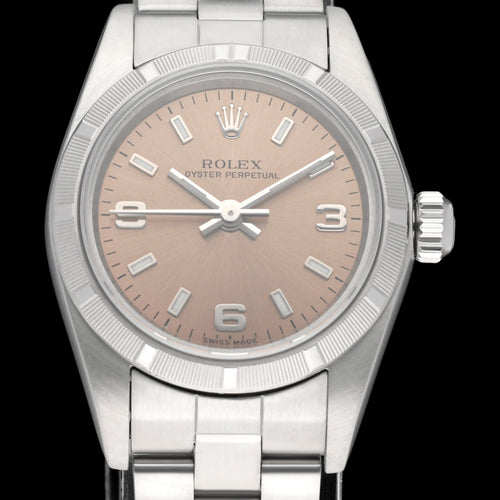 Rolex Oyster Perpetual - Montre dame 26 mm en acier réf. 76030 58 Facettes ROL/OOP/206