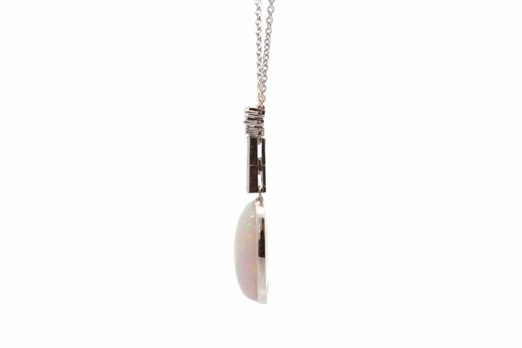 Collier Collier - Opale 6,11 ct et diamants 58 Facettes 27211