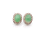 Boucles d'oreilles Boucles d’oreilles Art déco en jade et diamants 58 Facettes 28063