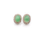 Boucles d'oreilles Boucles d’oreilles Art déco en jade et diamants 58 Facettes 28063