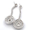 Boucles d'oreilles Boucles d'oreilles années 1930 en or blanc 18 ct et diamants 58 Facettes 90/26 B
