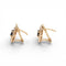 Boucles d'oreilles Boucles d'oreilles - Design contemporain du XXe siècle en or jaune 18 ct, diamants et saphirs 58 Facettes Q290B