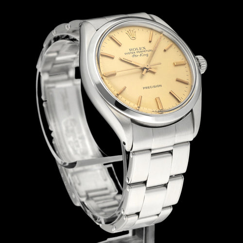 Montre Rolex Air-King Precision réf. 5500 - Montre en acier 34 mm (1979) 58 Facettes ROL/AIK/216