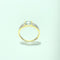 Bague 55.5 Bague en or jaune 18 carats avec diamants et pierre bleu clair 58 Facettes 260100