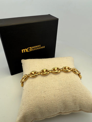 Bracelet Bracelet graine de café (gourmette) en or jaune 18 carats 58 Facettes 260104
