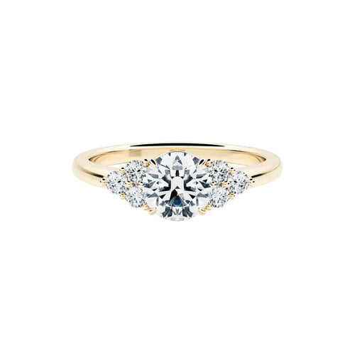 Bague 54 RINIA - Bague en or jaune 18 ct et diamants 58 Facettes UKD364774MM