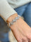 Bracelet Bracelet en or blanc 18 carats et platine serti de diamants naturels 58 Facettes orplat