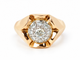 Bague 58 Bague Tank en or rose et diamants 58 Facettes 33624