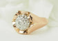 Bague 58 Bague Tank en or rose et blanc 18 ct et diamants 58 Facettes 33624