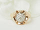 Bague 58 Bague Tank en or rose et blanc 18 ct et diamants 58 Facettes 33624