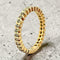 Bague 55 Alliance - Bague en or jaune 18 carats et diamants 58 Facettes All