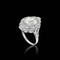Bague Bague Art déco en platine avec diamant Golconde 58 Facettes F26