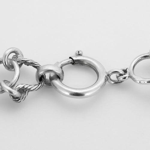 Collier HERMES x Gaetan de Percin - Collier en argent à maillons ronds et motifs de mors 58 Facettes 58FC47