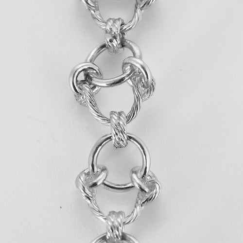Collier HERMES x Gaetan de Percin - Collier en argent à maillons ronds et motifs de mors 58 Facettes 58FC47