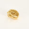 Boucles d'oreilles Demies créoles en or jaune et diamants 58 Facettes B260077