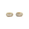 Boucles d'oreilles Paire de créoles or jaune, diamants. 58 Facettes 35445