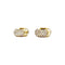 Boucles d'oreilles Paire de créoles or jaune, diamants. 58 Facettes 35445