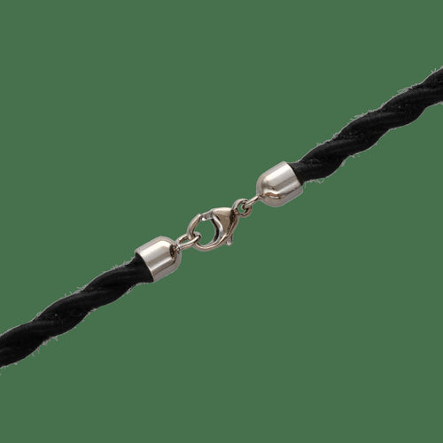 Collier Collier Pendentif Perle de Tahiti 13,6 mm & Diamants 0,20 ct G-VS – Or Gris 18k – Cordon 58 Facettes FB11482