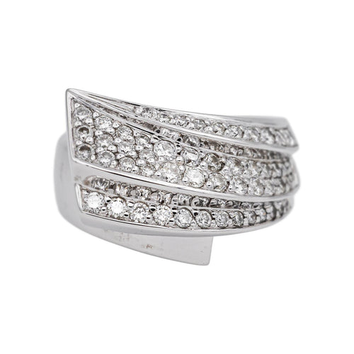 Bague 53 Bague Or blanc Diamant 58 Facettes 4798569RV