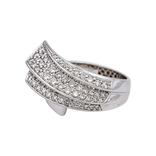 Bague 53 Bague Or blanc Diamant 58 Facettes 4798569RV