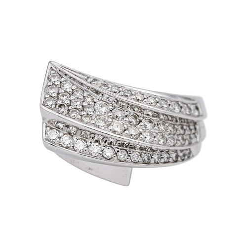 Bague 53 Bague Or blanc Diamant 58 Facettes 4798569RV