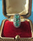 Bague 54.5 Bague marquise XIXe - Trilogie en or rose et argent, diamants 58 Facettes Bague