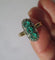 Bague 54.5 Bague marquise XIXe - Trilogie en or rose et argent, diamants 58 Facettes Bague