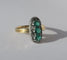 Bague 54.5 Bague marquise XIXe - Trilogie en or rose et argent, diamants 58 Facettes Bague
