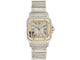 Montre Cartier Santos Galbée - Montre quartz femme en acier et or jaune 58 Facettes 273629