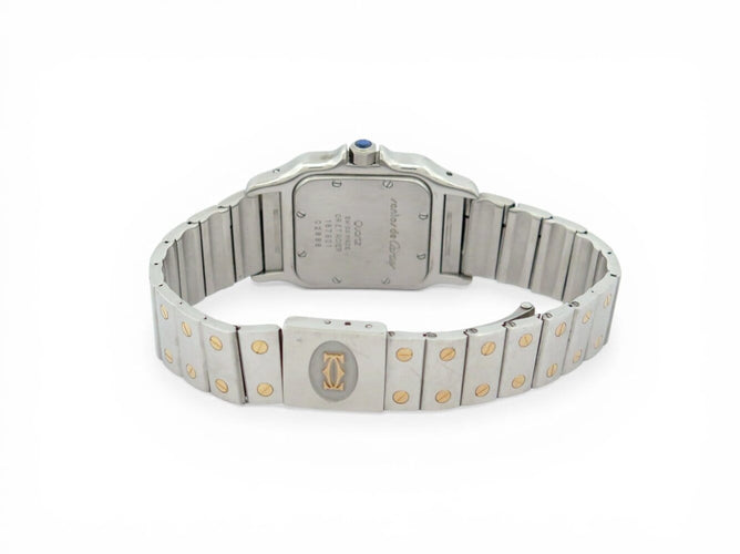 Montre Cartier Santos Galbée - Montre quartz femme en acier et or jaune 58 Facettes 273629