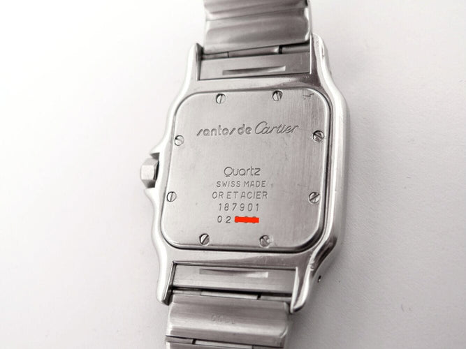 Montre Cartier Santos Galbée - Montre quartz femme en acier et or jaune 58 Facettes 273629