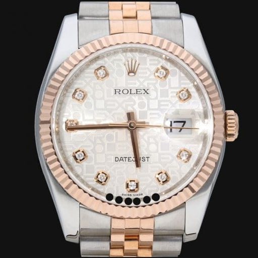 Montre Rolex Montre Date Just 36 58 Facettes MT45937