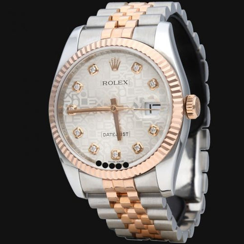 Montre Rolex Montre Date Just 36 58 Facettes MT45937