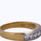 Bague 61 Bague en or jaune 18 kt avec diamants 58 Facettes AN488 '(0089)
