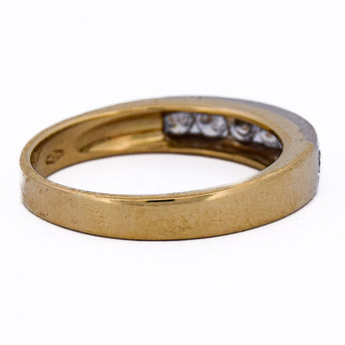 Bague 61 Bague en or jaune 18 kt avec diamants 58 Facettes AN488 '(0089)