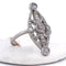 Bague Art déco en platine 950 avec diamants taille ancienne 58 Facettes AN458 (0579)