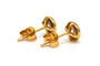 Boucles d'oreilles Boucles d’oreilles contemporaines en or jaune 18 carats serties de diamants 58 Facettes B829