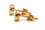 Boucles d'oreilles Boucles d’oreilles contemporaines en or jaune 18 carats serties de diamants 58 Facettes B829