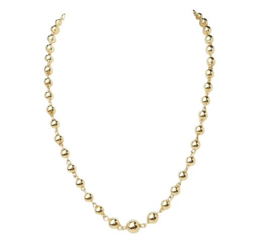 Collier Collier marseillais à boules en chute en or rose 18 kt 58 Facettes 33664