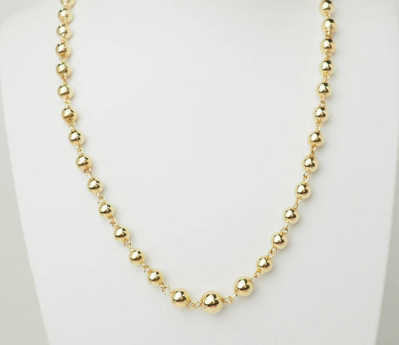 Collier Collier marseillais à boules en chute en or rose 18 kt 58 Facettes 33664