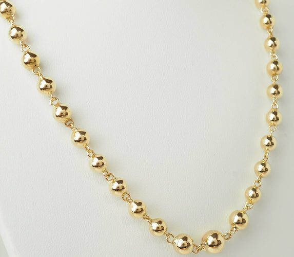 Collier Collier marseillais à boules en chute en or rose 18 kt 58 Facettes 33664