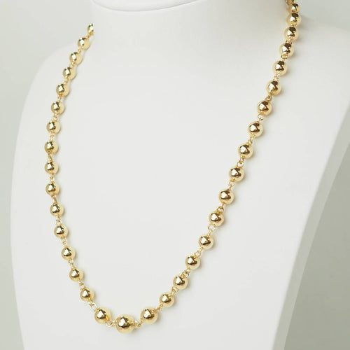 Collier Collier marseillais à boules en chute en or rose 18 kt 58 Facettes 33664