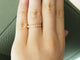 Bague 48 Bague demi-alliance en or jaune 18k et diamants 58 Facettes 33653