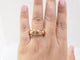Bague 50 Chaumet - Bague jonc en or rose 18 kt 58 Facettes 33666