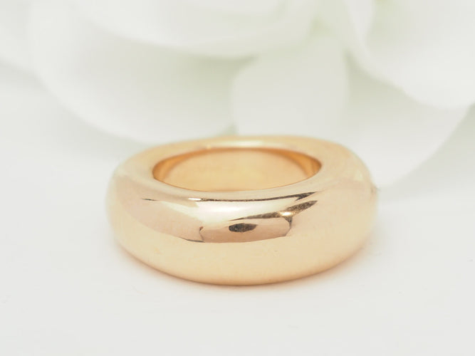 Bague 50 Chaumet - Bague jonc en or rose 18 kt 58 Facettes 33666