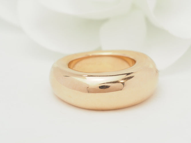 Bague 50 Chaumet - Bague jonc en or rose 18 kt 58 Facettes 33666